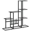 vidaXL Suporte de vasos 94,5x25x88 cm metal preto