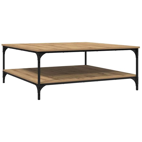 vidaXL Mesa de centro carvalho artisiano 100 x 100 x 40 cm