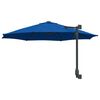 vidaXL Guarda-sol de Jardim Manual Azul Azur 248 x 248 x 148 cm
