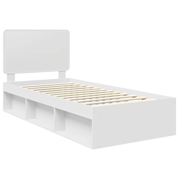 vidaXL Estrutura da Cama com cabeceira Branco 100 x 200 cm