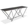 vidaXL Mesa/bancada de trabalho dobr&aacute;vel MDF e alum&iacute;nio 200x60x78 cm