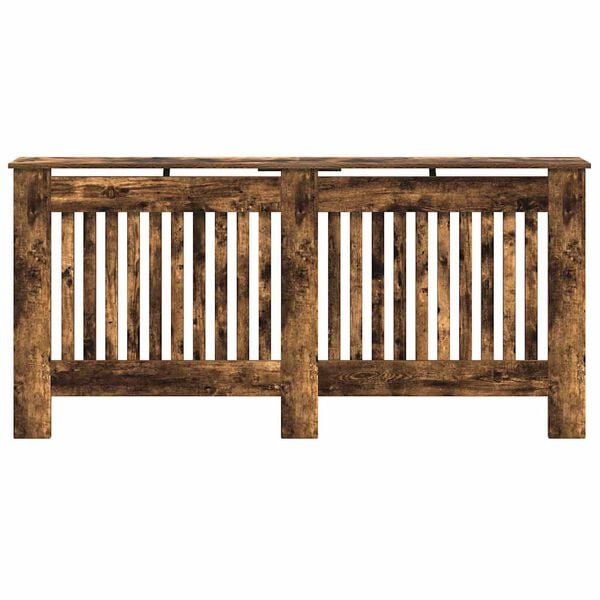 vidaXL Capa de Radiador Carvalho Defumado 172 x 19 x 81,5 cm