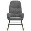 vidaXL Cadeira de baloi&ccedil;o veludo cinzento-escuro