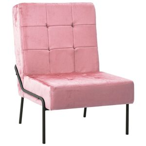 vidaXL Cadeira de descanso 65x79x87 cm veludo rosa
