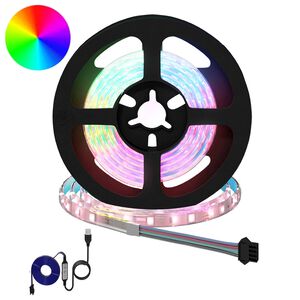 vidaXL Fita LED 2 unid. Preto e Transparente Cobre e Pl&aacute;stico