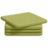 vidaXL Almofadas de Assento 4 pcs Verde Claro 40 x 40 x 3 cm tecido