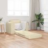 vidaXL Sof&aacute;-Cama Creme 98 x 71 x 83 cm tecido