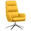 vidaXL Cadeira de descanso tecido amarelo mostarda