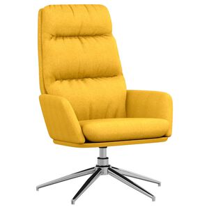 vidaXL Cadeira de descanso tecido amarelo mostarda