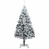 vidaXL &Aacute;rvore de Natal Artificial Branco 180 cm PVC, A&ccedil;o e Pl&aacute;stico