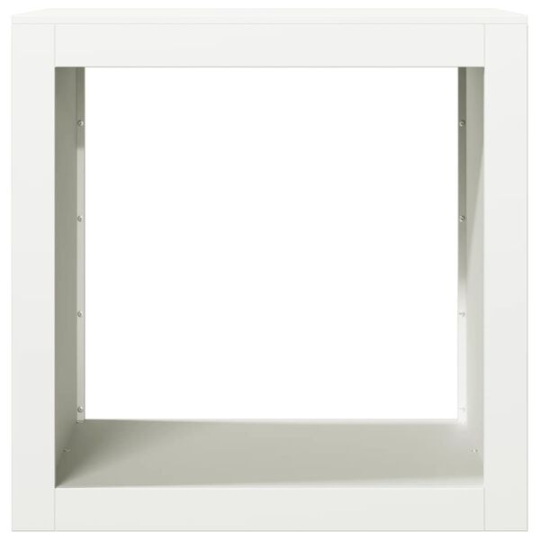 vidaXL Suporte para lenha 60x40x60 cm a&ccedil;o branco