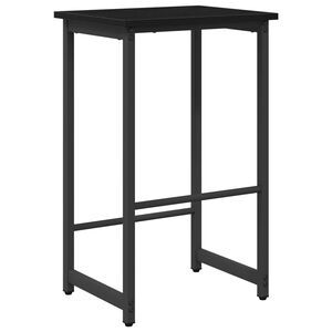 vidaXL Banco de bar Carvalho Preto 40 x 32 x 64 cm