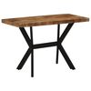 vidaXL Mesa de jantar 110x55x75 cm madeira de mangueira maci&ccedil;a