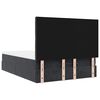 vidaXL Estrutura de cama otomana com colchões 140x190 cm veludo preto