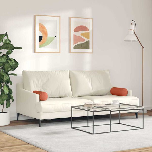 vidaXL Almofadas de Apoio 2 pcs Laranja Vermelho &Oslash; 15 x 40 cm