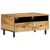 vidaXL Mesa de centro 80x54x40 cm madeira de mangueira maci&ccedil;a