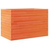 vidaXL Vaso/floreira de jardim 70x40x46 cm pinho maci&ccedil;o castanho mel
