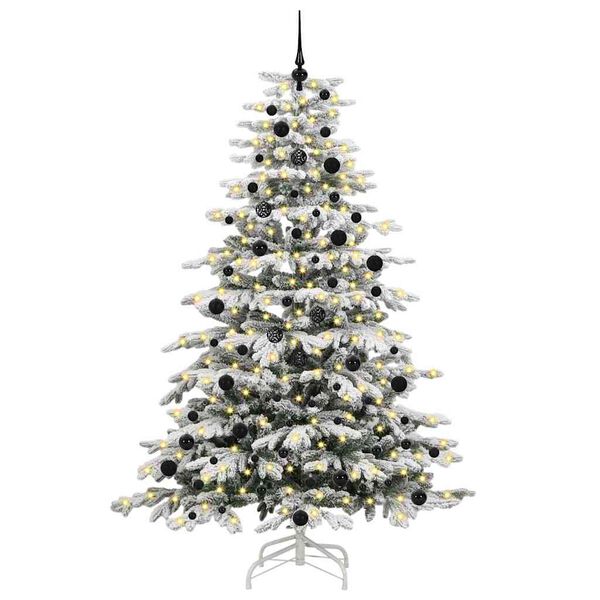 vidaXL &Aacute;rvore de Natal Articulada Artificial Branco 240 cm PE e PVC