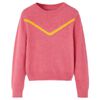 Camisola de malha para crian&ccedil;a rosa-velho 104