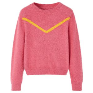 Camisola de malha para crian&ccedil;a rosa-velho 104