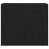 vidaXL Buffet Carvalho Preto 80 x 33 x 70 cm Madeira processada
