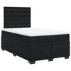 vidaXL Cama boxspring com colch&atilde;o 120x200 cm veludo preto