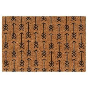 vidaXL Tapete de porta 40x60 cm fibra de coco tufada natural