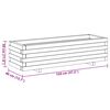 vidaXL Canteiro elevado 120x40x30 cm madeira retangular
