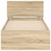 vidaXL Cama sem colch&atilde;o com cabeceira 90x200 cm carvalho sonoma
