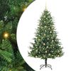 vidaXL &Aacute;rvore de Natal Artificial Pr&eacute;-iluminada com Conjunto de Bolas