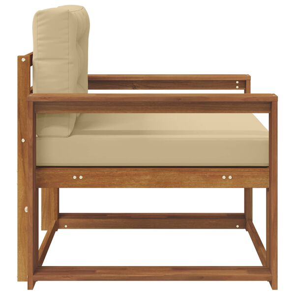 vidaXL Sof&aacute; M&eacute;dio Externo Madeira S&oacute;lida de Ac&aacute;cia Natural