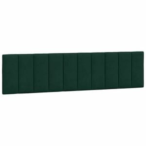 vidaXL Almofad&atilde;o de cabeceira Hanko 200 cm veludo verde-escuro
