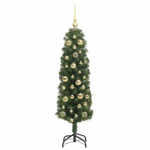 vidaXL &Aacute;rvore de Natal Artificial Verde 120 cm PVC e A&ccedil;o e Pl&aacute;stico