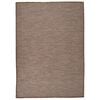 vidaXL Tapete de tecido plano para exterior 140x200 cm castanho