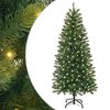 vidaXL &Aacute;rvore de Natal Artificial com 150 LEDs Verde 150 cm PE e PVC