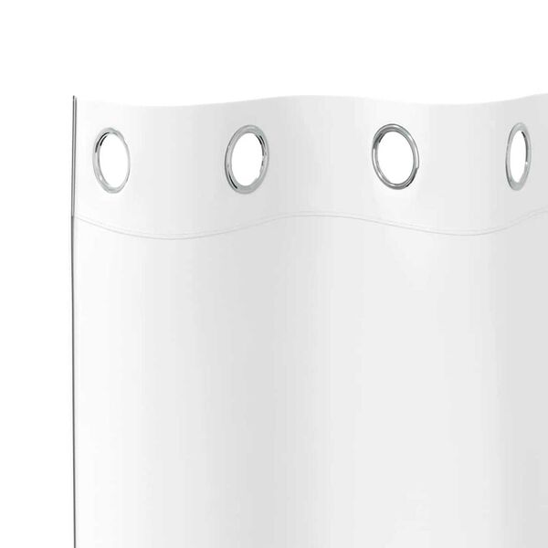 vidaXL Cortinas Blackout com Argolas 2 pcs Branco Puro 245 x 140 cm