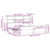 vidaXL Cama sem colch&atilde;o 180x200 cm madeira de pinho maci&ccedil;a