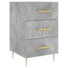 vidaXL Mesa de cabeceira 40x40x66 cm derivados madeira cinza cimento