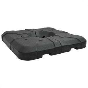 vidaXL Base para guarda-sol de bra&ccedil;o articulado 110 Preto Quadrado
