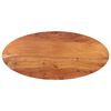 vidaXL Tampo de mesa oval 110x50x3,8 cm madeira de ac&aacute;cia maci&ccedil;a
