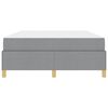 vidaXL Estrutura da Cama Cinzento-claro 160 x 200 cm tecido