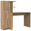 vidaXL Mesa Carvalho Artesanal 133.5 x 50 x 124 cm 2 unid.