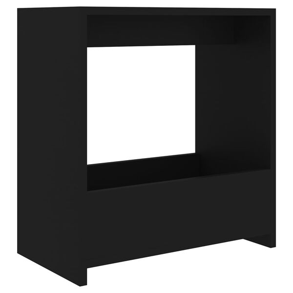 vidaXL Mesa de apoio 50x26x50 cm derivados de madeira preto