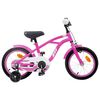 vidaXL Bicicleta Infantil 12 Polegadas para 2-4 anos Rosa Escuro