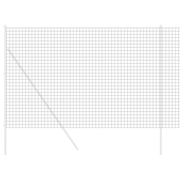 vidaXL Cerca Euro Cinzeto 1.6 x 10 m Ferro revestido de PVC