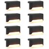 vidaXL Luzes Solares para Exterior com Pino de Aterragem 8 unid.