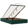 vidaXL Cama otomana com colch&atilde;o 120x190 cm veludo verde-escuro