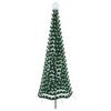 vidaXL &Aacute;rvore de Natal de tinsel com LED e espeto EKENAS 250 cm