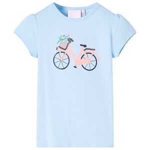 T-shirt para crian&ccedil;a azul-claro 116