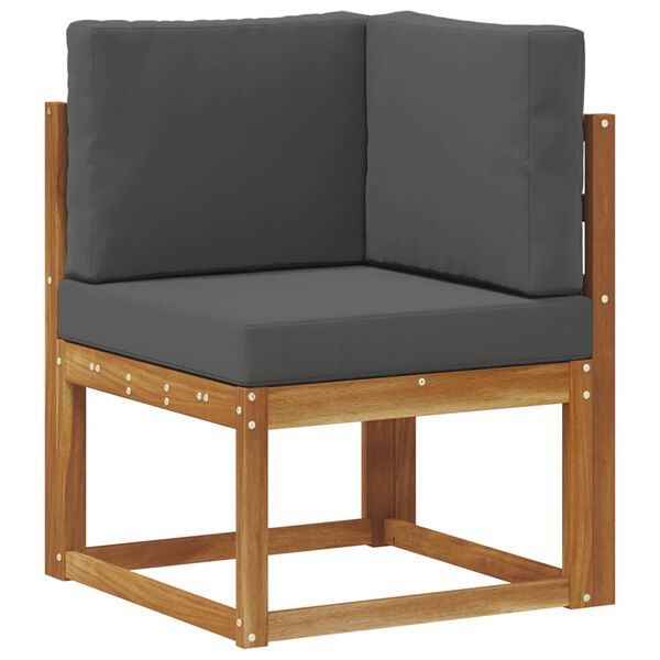 vidaXL Conjunto de Sof&aacute;s para Exterior 6 pcs Natural e Antracite